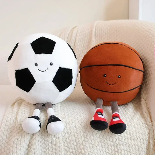 Football Plush Toy Pillow for Pets Interactive Dog Cat Toy