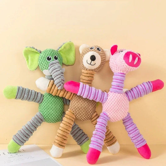 Plush Dog Toy for Small and Medium Dogs Teething Chew